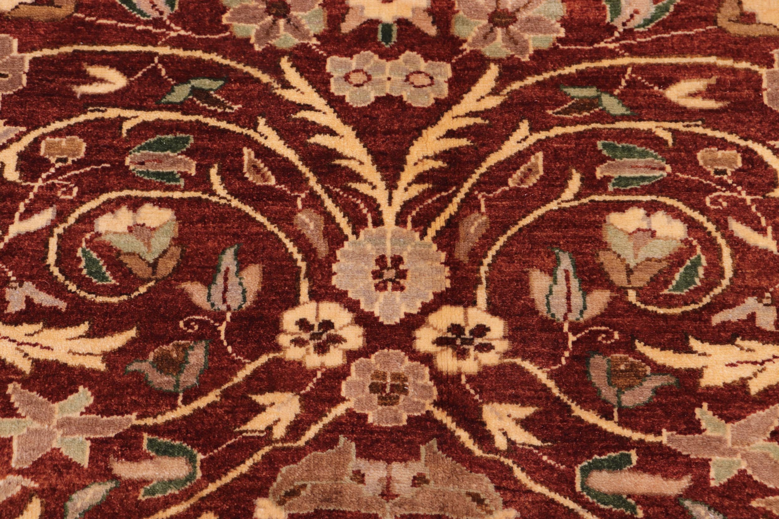 handmade Transitional Lahore Copper Tan Hand Knotted RECTANGLE 100% WOOL area rug 10' x 14'