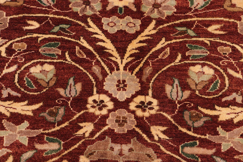 handmade Transitional Lahore Copper Tan Hand Knotted RECTANGLE 100% WOOL area rug 10' x 14'