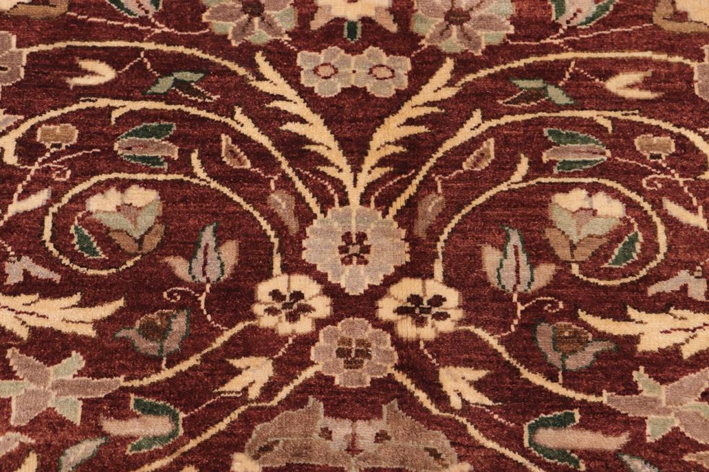 handmade Traditional Lahore Copper Tan Hand Knotted RECTANGLE 100% WOOL area rug 10'X14'