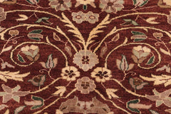 handmade Traditional Lahore Copper Tan Hand Knotted RECTANGLE 100% WOOL area rug 10'X14'