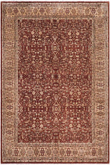 handmade Traditional Lahore Copper Tan Hand Knotted RECTANGLE 100% WOOL area rug 10'X14'