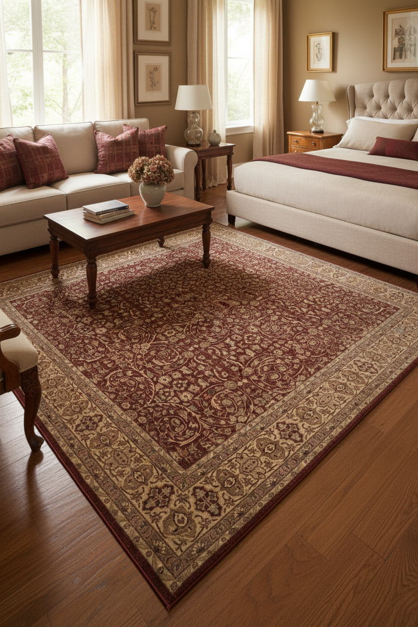 handmade Traditional Lahore Copper Tan Hand Knotted RECTANGLE 100% WOOL area rug 10'X14'