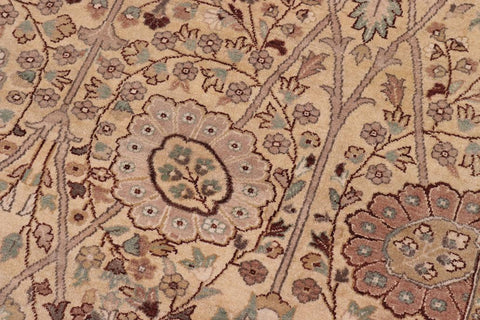 handmade Traditional Design Gold Lt. Gold Hand Knotted RECTANGLE 100% WOOL area rug 10'X14'