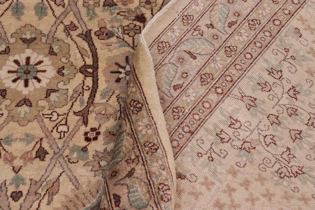 handmade Traditional Design Gold Lt. Gold Hand Knotted RECTANGLE 100% WOOL area rug 10'X14'