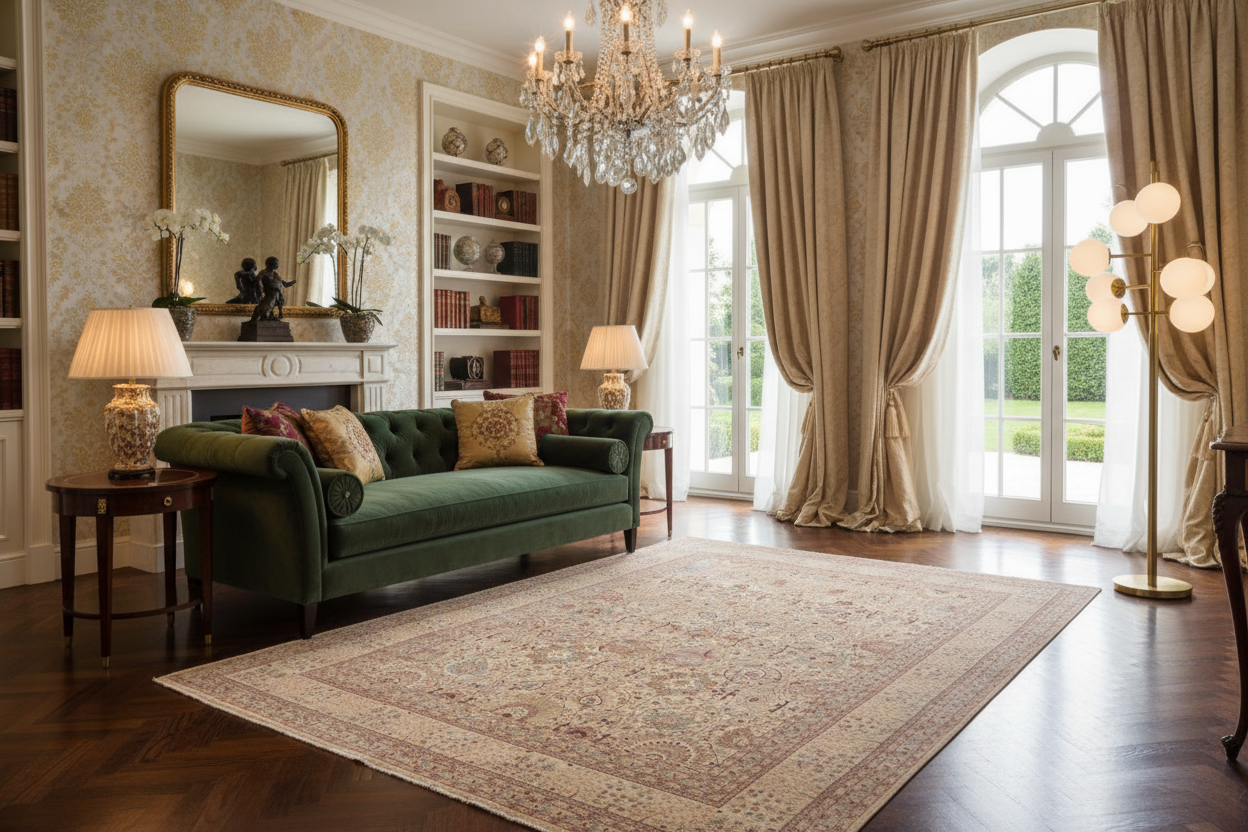 handmade Traditional Design Gold Lt. Gold Hand Knotted RECTANGLE 100% WOOL area rug 10'X14'