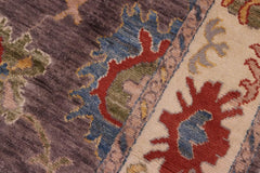 handmade Traditional Oushak Gray Beige Hand Knotted RECTANGLE 100% WOOL area rug 8X10