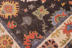 handmade Traditional Oushak Gray Beige Hand Knotted RECTANGLE 100% WOOL area rug 8X10