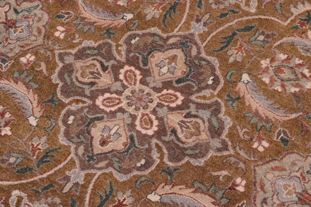 handmade Traditional Design Gold Rust Hand Knotted RECTANGLE 100% WOOL area rug 10'X14'