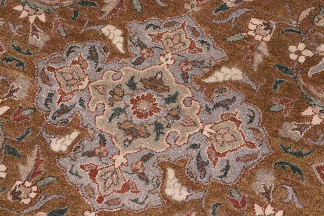 handmade Traditional Design Gold Rust Hand Knotted RECTANGLE 100% WOOL area rug 10'X14'