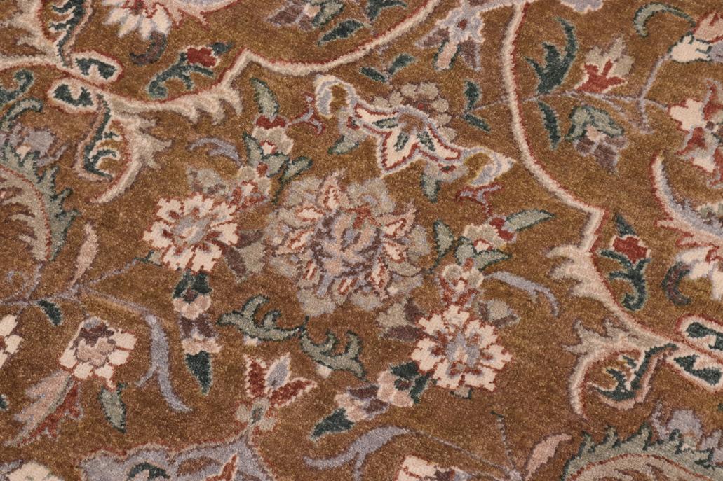 handmade Traditional Design Gold Rust Hand Knotted RECTANGLE 100% WOOL area rug 10'X14'