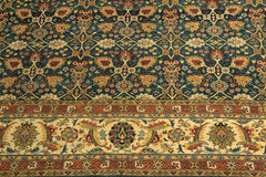 handmade Traditional  Lt. Blue Ivory Hand Knotted RECTANGLE 100% WOOL area rug 10x14