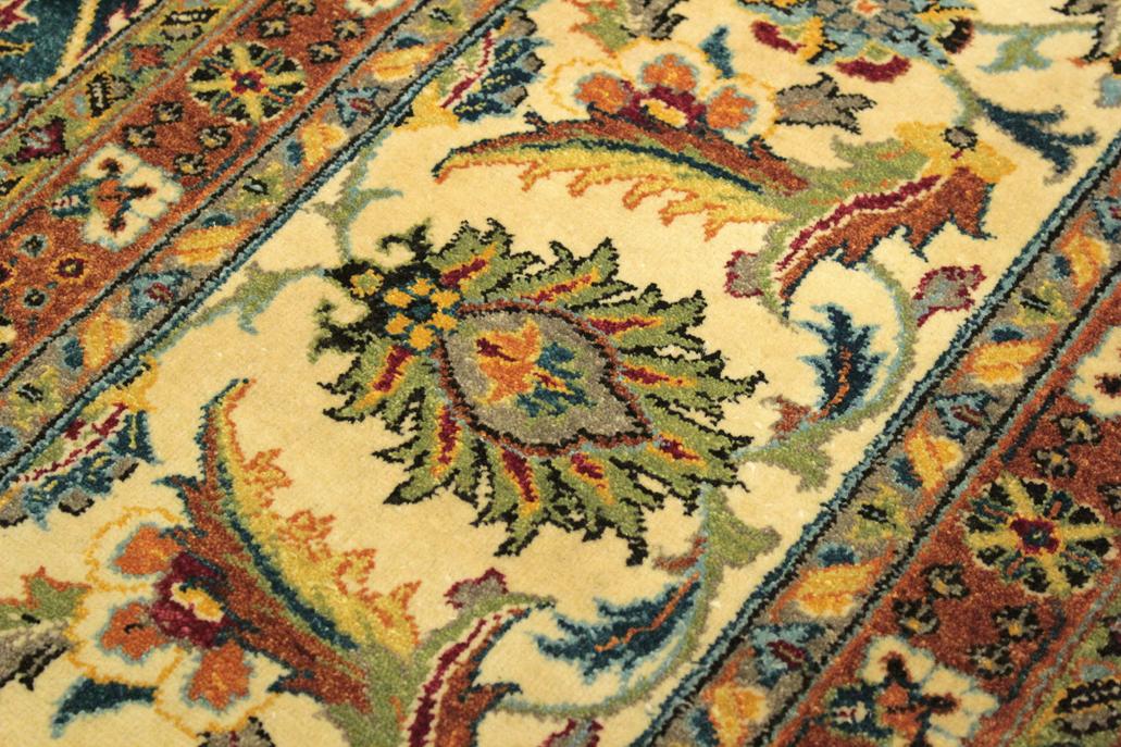 handmade Traditional  Lt. Blue Ivory Hand Knotted RECTANGLE 100% WOOL area rug 10x14