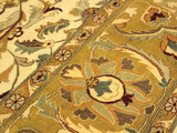 handmade Traditional  Ivory Gold Hand Knotted RECTANGLE 100% WOOL area rug 10x14