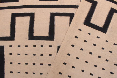 handmade Modern Kilim Beige Black Hand-Woven RECTANGLE 100% WOOL area rug 8 x 10