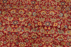 handmade Traditional  Red Blue Hand Knotted RECTANGLE 100% WOOL area rug 10'X14'