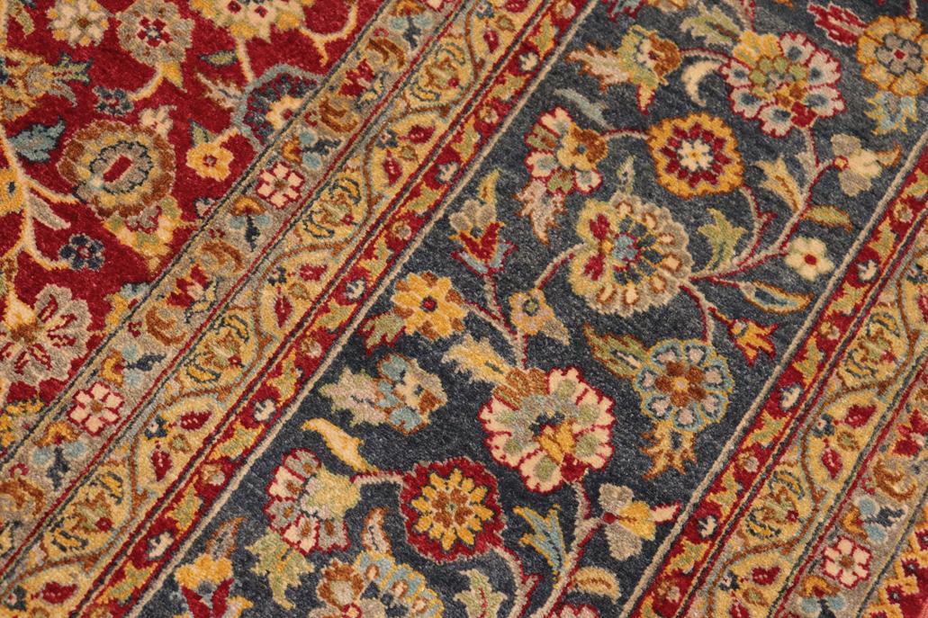 handmade Traditional  Red Blue Hand Knotted RECTANGLE 100% WOOL area rug 10'X14'