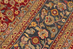 handmade Traditional  Red Blue Hand Knotted RECTANGLE 100% WOOL area rug 10'X14'