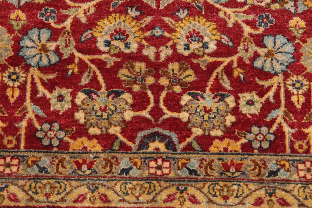 handmade Traditional  Red Blue Hand Knotted RECTANGLE 100% WOOL area rug 10'X14'