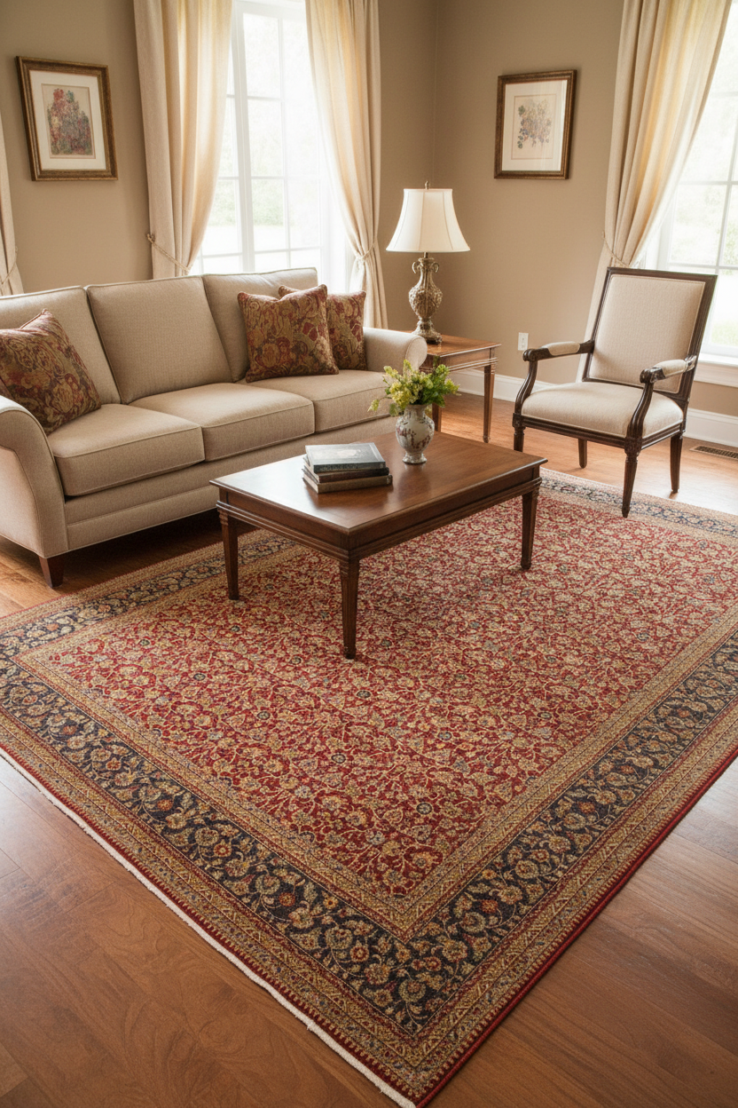 handmade Traditional  Red Blue Hand Knotted RECTANGLE 100% WOOL area rug 10'X14'