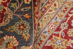 handmade Traditional  Red Blue Hand Knotted RECTANGLE 100% WOOL area rug 10'X14'