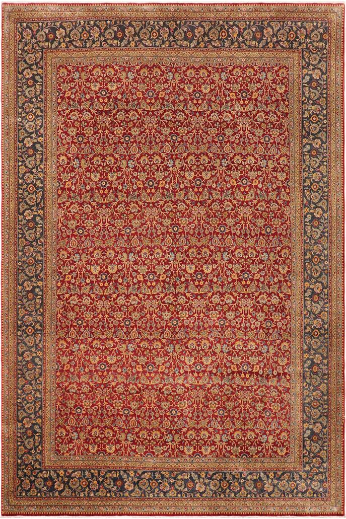 handmade Traditional  Red Blue Hand Knotted RECTANGLE 100% WOOL area rug 10'X14'
