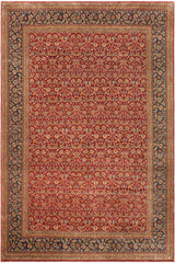 handmade Traditional  Red Blue Hand Knotted RECTANGLE 100% WOOL area rug 10'X14'