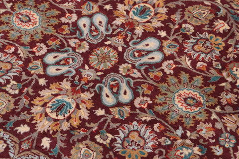 handmade Transitional New Asif Aubergine Beige Hand Knotted RECTANGLE 100% WOOL area rug 10x14