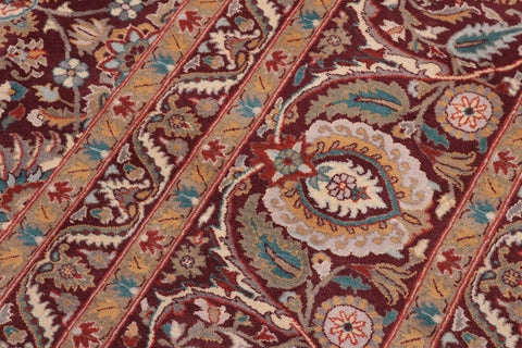 handmade Transitional New Asif Aubergine Beige Hand Knotted RECTANGLE 100% WOOL area rug 10x14