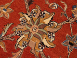 handmade Traditional Design Rust Lt. Brown Hand Knotted RECTANGLE 100% WOOL area rug 10x14
