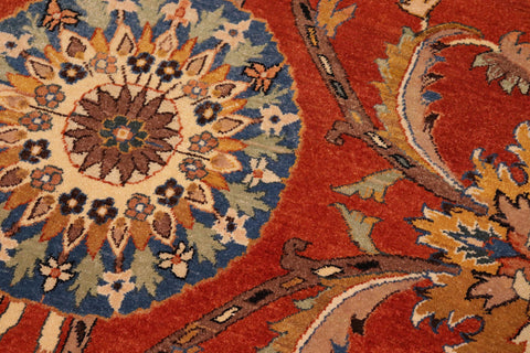 handmade Traditional Design Rust Lt. Brown Hand Knotted RECTANGLE 100% WOOL area rug 10' x 14'