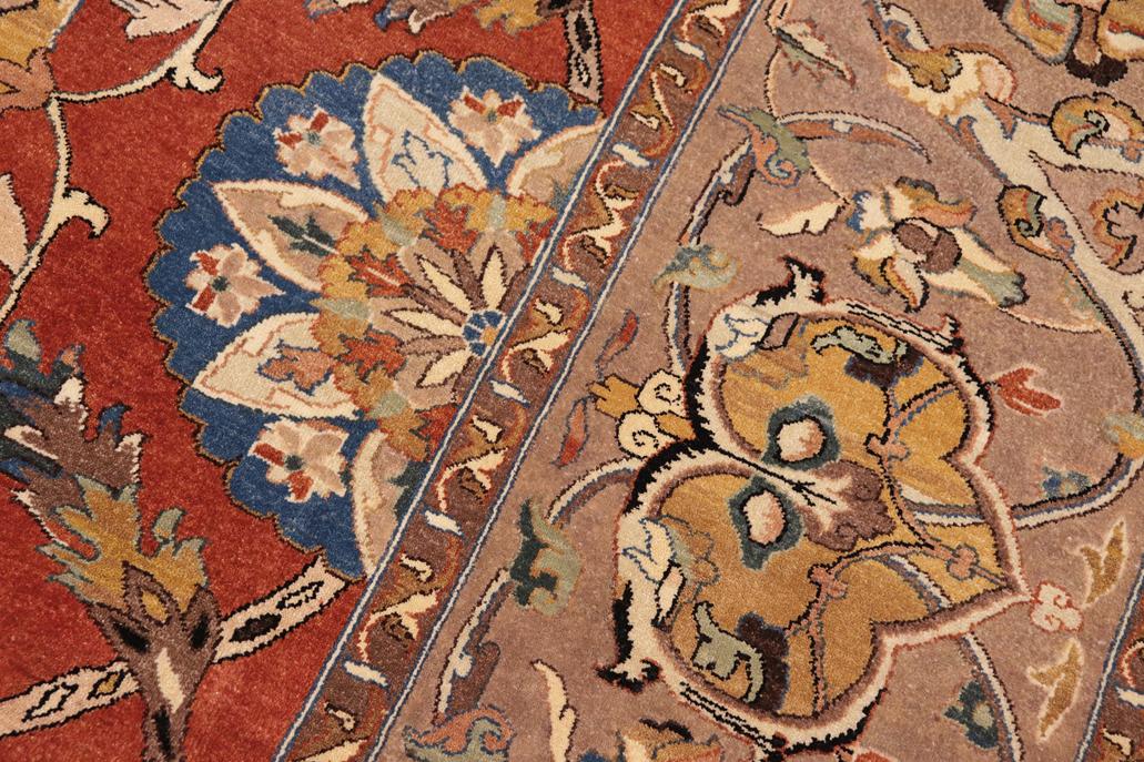 handmade Traditional Design Rust Lt. Brown Hand Knotted RECTANGLE 100% WOOL area rug 10'X14'