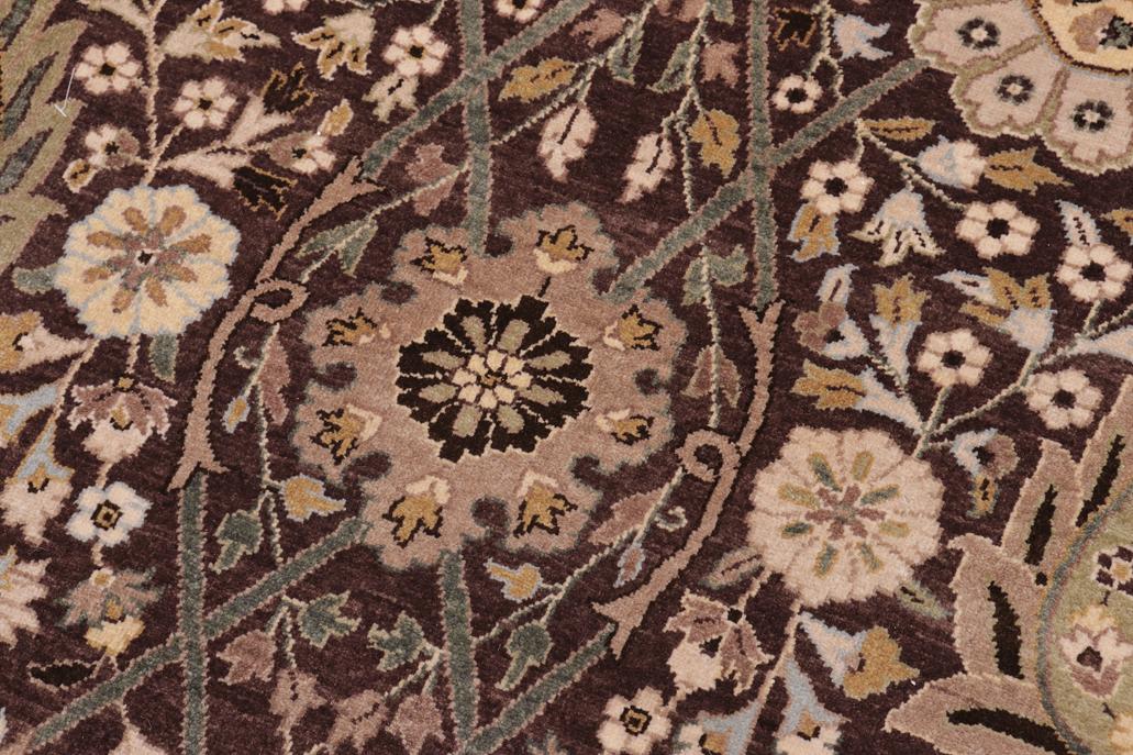 handmade Traditional Veg Dye Brown Tan Hand Knotted RECTANGLE 100% WOOL area rug 10'X14'