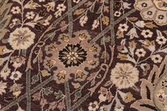 handmade Traditional Veg Dye Brown Tan Hand Knotted RECTANGLE 100% WOOL area rug 10'X14'