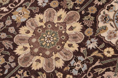 handmade Traditional Veg Dye Brown Tan Hand Knotted RECTANGLE 100% WOOL area rug 10'X14'