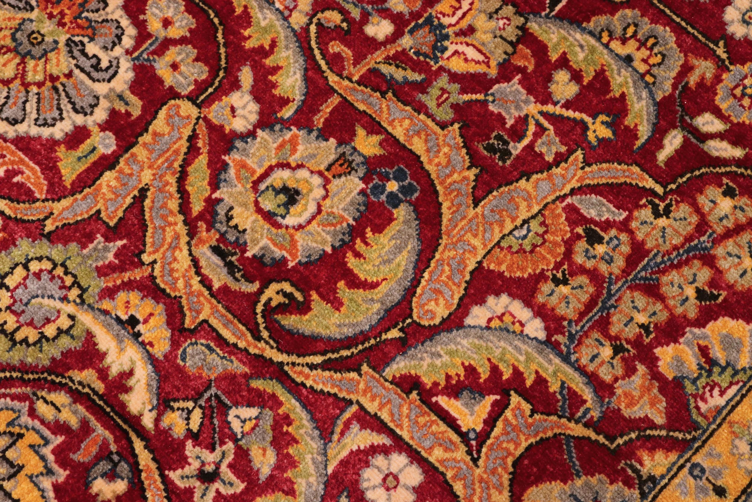 handmade Traditional Design Red Teal Hand Knotted RECTANGLE 100% WOOL area rug 10' x 14'