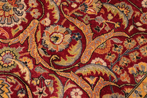 handmade Traditional Design Red Teal Hand Knotted RECTANGLE 100% WOOL area rug 10' x 14'