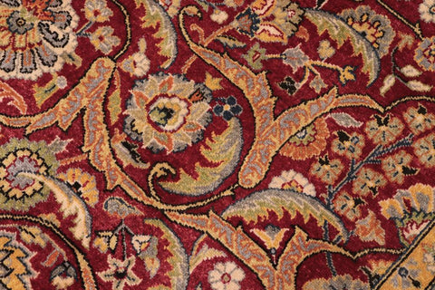 handmade Traditional Design Red Teal Hand Knotted RECTANGLE 100% WOOL area rug 10'X14'