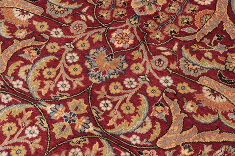 handmade Traditional Design Red Teal Hand Knotted RECTANGLE 100% WOOL area rug 10'X14'