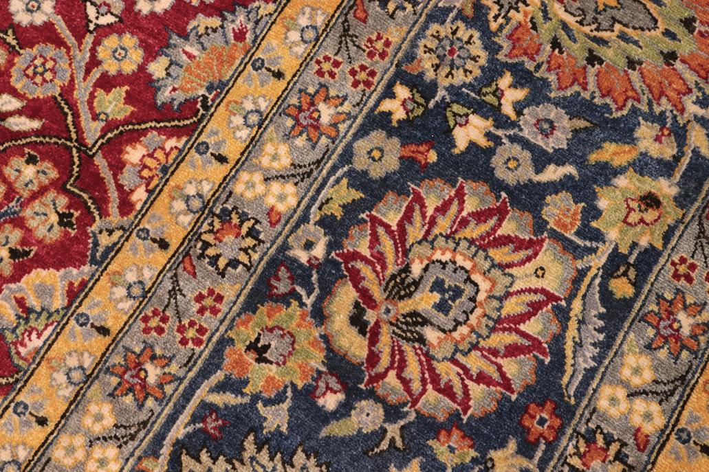 handmade Traditional Design Red Teal Hand Knotted RECTANGLE 100% WOOL area rug 10'X14'