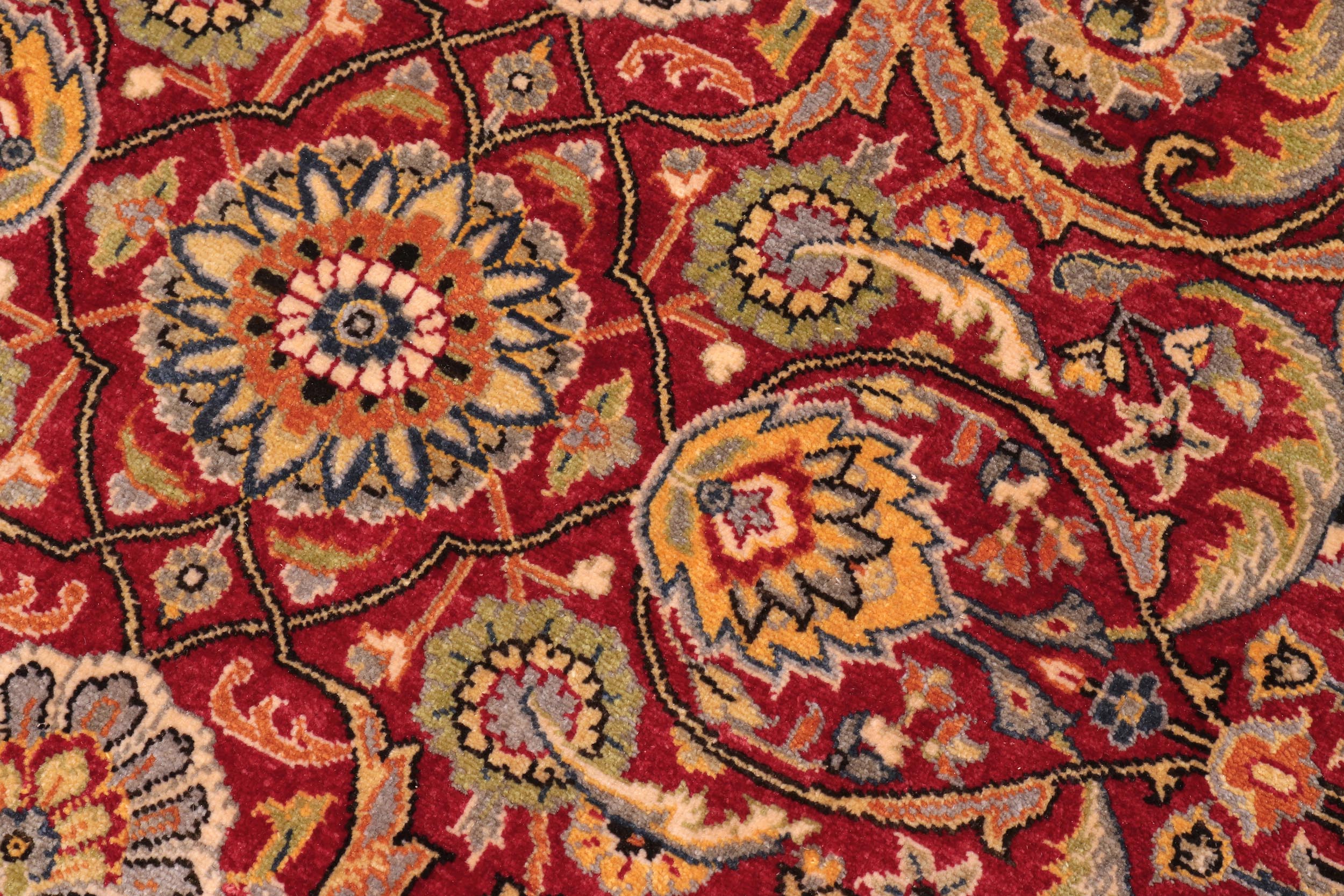 handmade Traditional Design Red Teal Hand Knotted RECTANGLE 100% WOOL area rug 10' x 14'