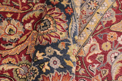 handmade Traditional Design Red Teal Hand Knotted RECTANGLE 100% WOOL area rug 10'X14'