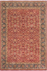 handmade Traditional Design Red Teal Hand Knotted RECTANGLE 100% WOOL area rug 10'X14'