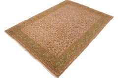 handmade Traditional Veg Dye Lt. Gray Green Hand Knotted RECTANGLE 100% WOOL area rug 10'X14'