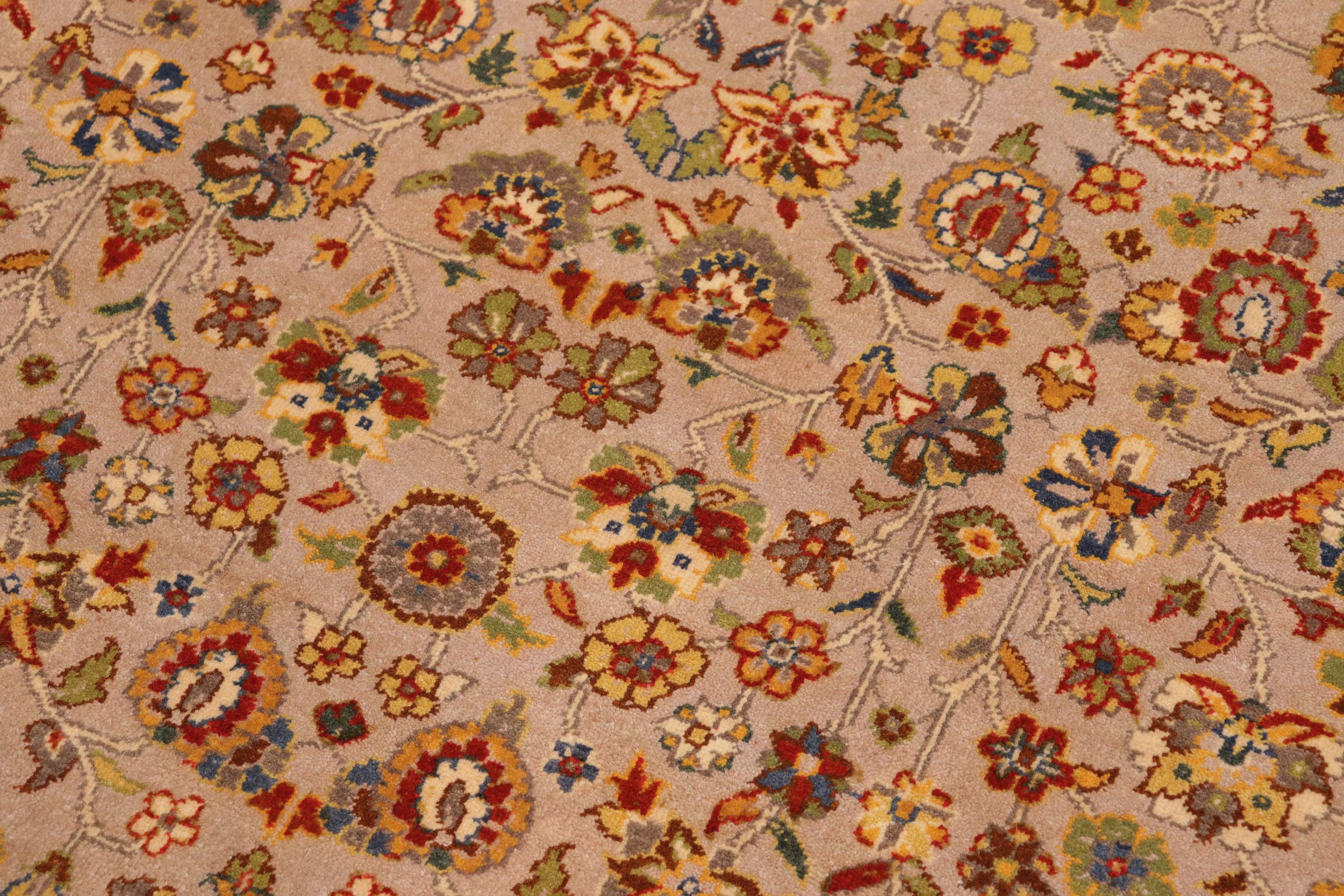handmade Transitional Veg Dye Lt. Gray Green Hand Knotted RECTANGLE 100% WOOL area rug 10' x 14'