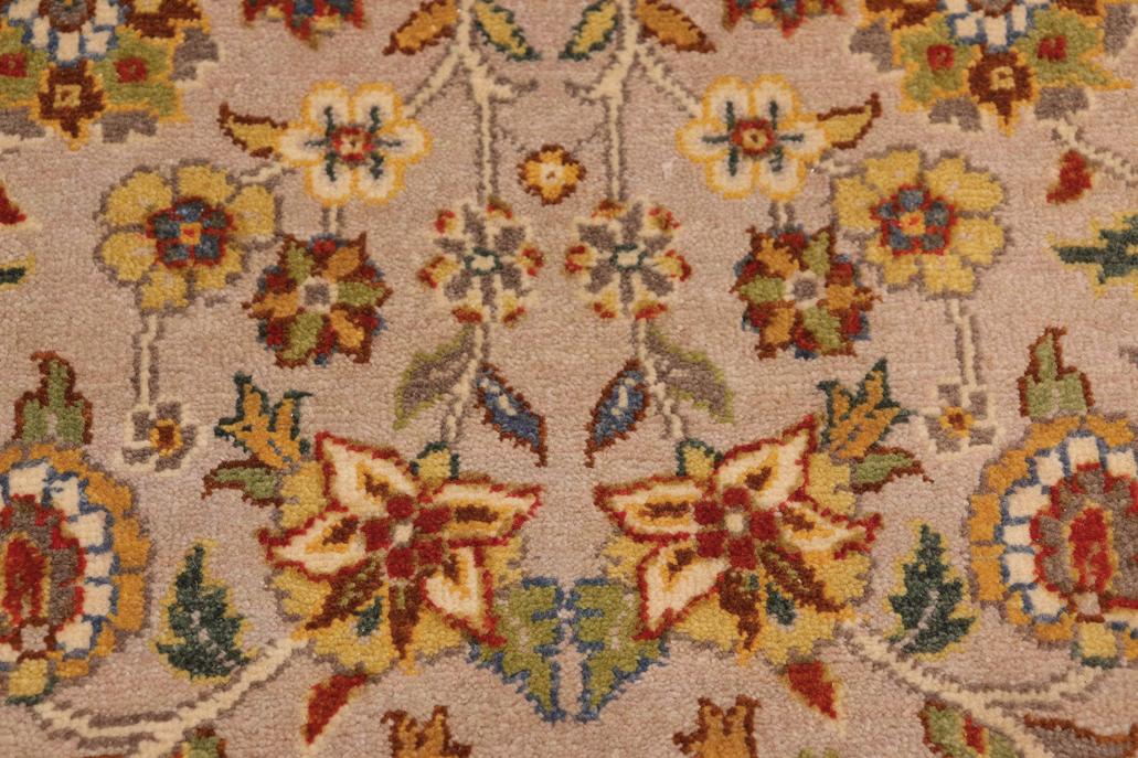 handmade Traditional Veg Dye Lt. Gray Green Hand Knotted RECTANGLE 100% WOOL area rug 10'X14'