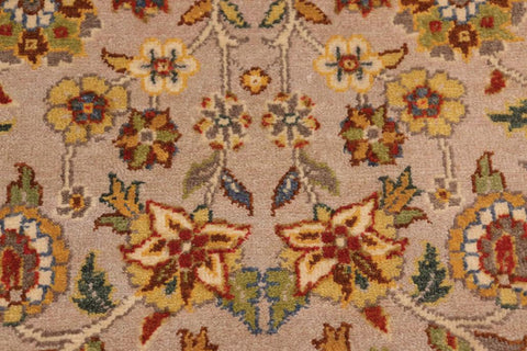 handmade Traditional Veg Dye Lt. Gray Green Hand Knotted RECTANGLE 100% WOOL area rug 10'X14'