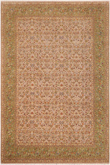 handmade Traditional Veg Dye Lt. Gray Green Hand Knotted RECTANGLE 100% WOOL area rug 10'X14'