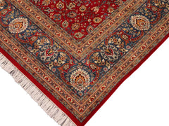 handmade Traditional Regular Red Blue Hand Knotted RECTANGLE 100% WOOL area rug 10x14