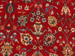 handmade Traditional Regular Red Blue Hand Knotted RECTANGLE 100% WOOL area rug 10x14