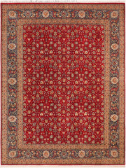 handmade Traditional Regular Red Blue Hand Knotted RECTANGLE 100% WOOL area rug 10x14